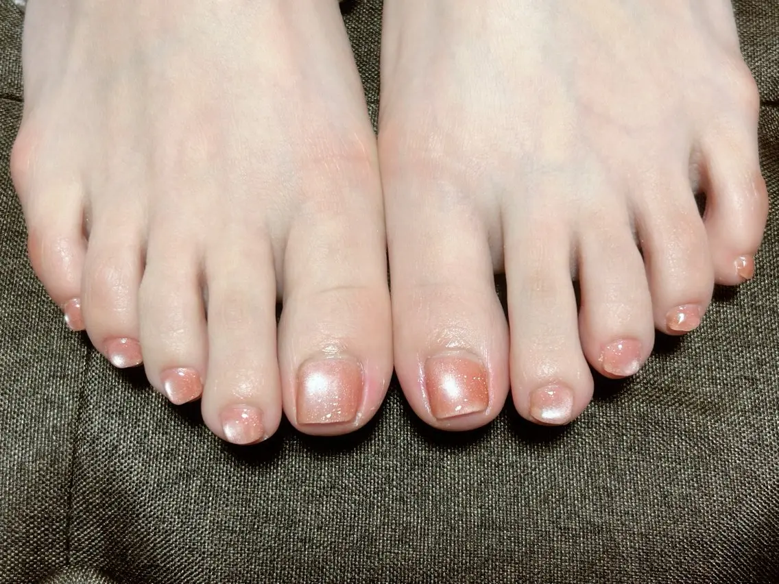 ネイル マグネットネイル マグネットワンカラー ワンカラーネイル フットネイル i nailのネイルデザイン