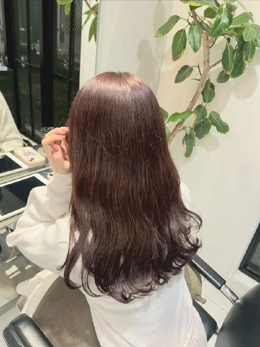 ロング カラー ヘアカラー natural hair 🌿あかりのヘアスタイル