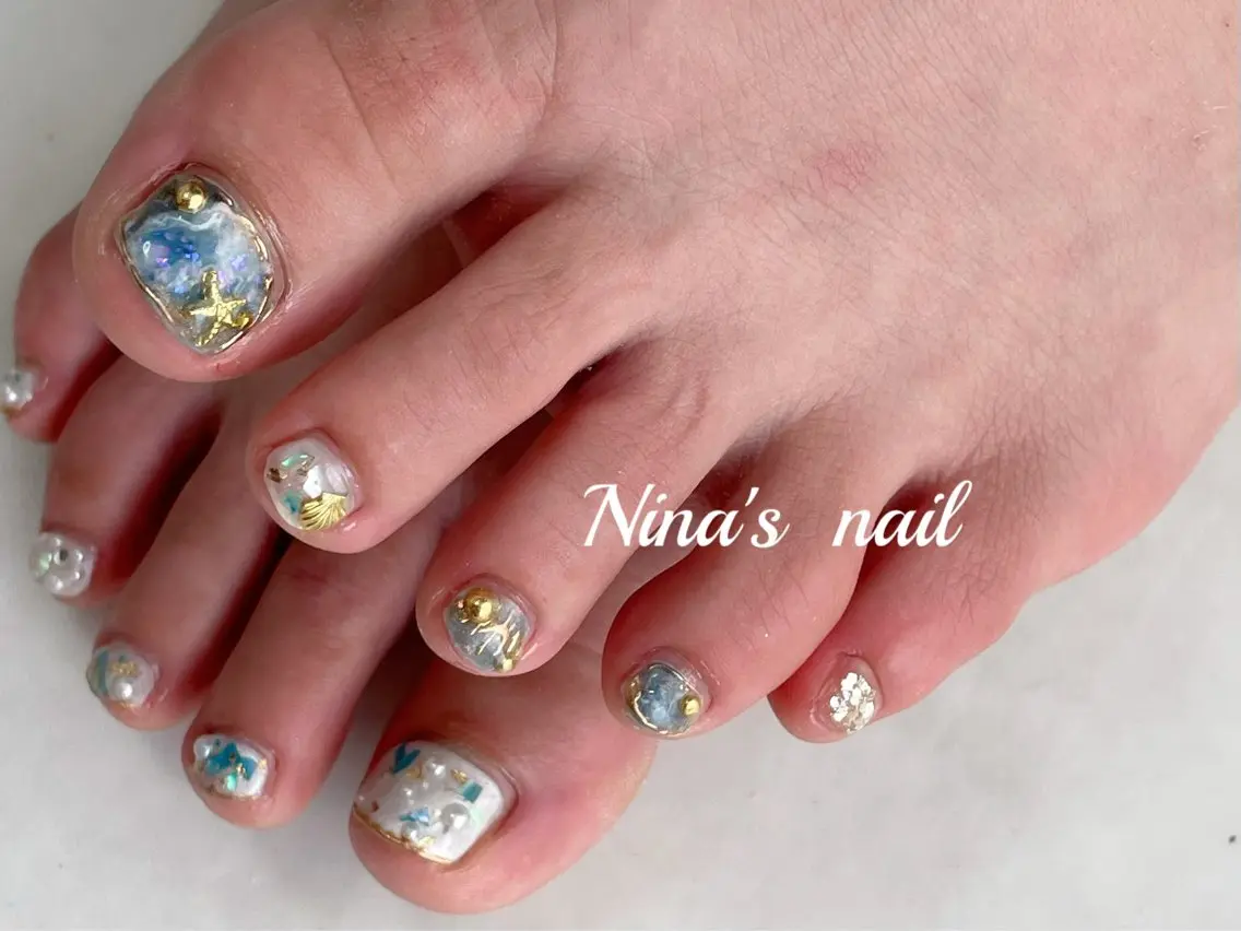 ネイル フットネイル Nina's nailのネイルデザイン
