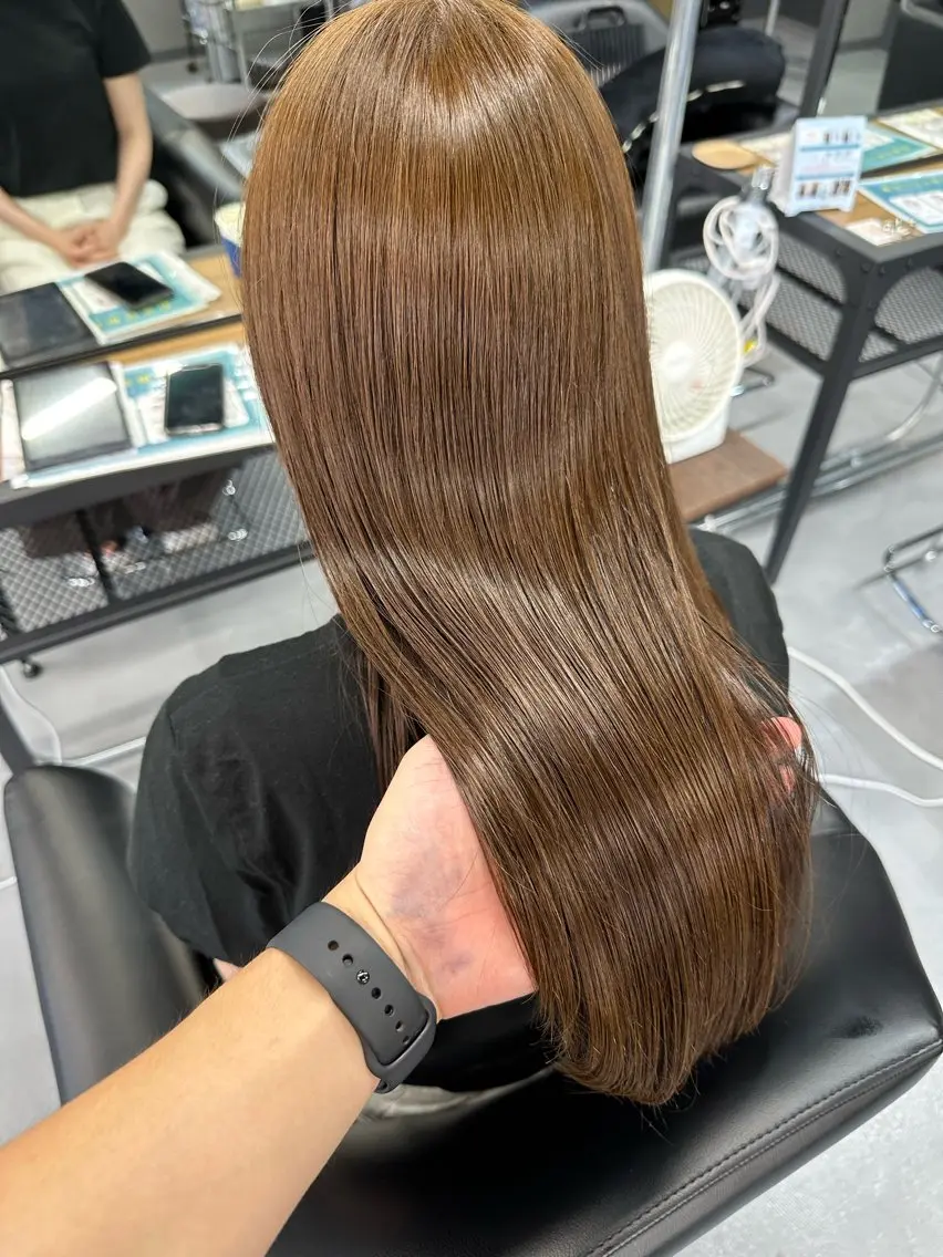 ロング パーマ 髪質改善 縮毛矯正 💫モテ髪顔周り💫 塚　優貴のヘアスタイル