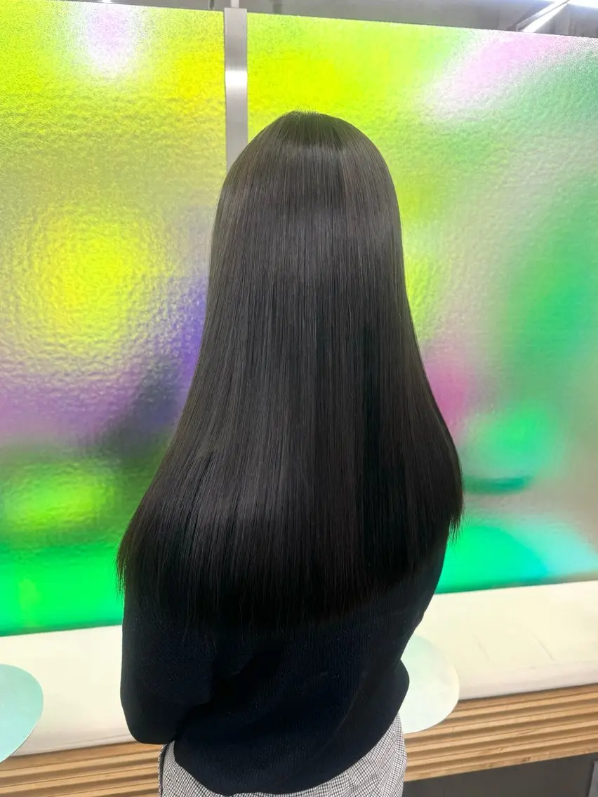 ロング 縮毛矯正 トリートメント 髪質改善×艶髪 🤍amane🤍のヘアスタイル