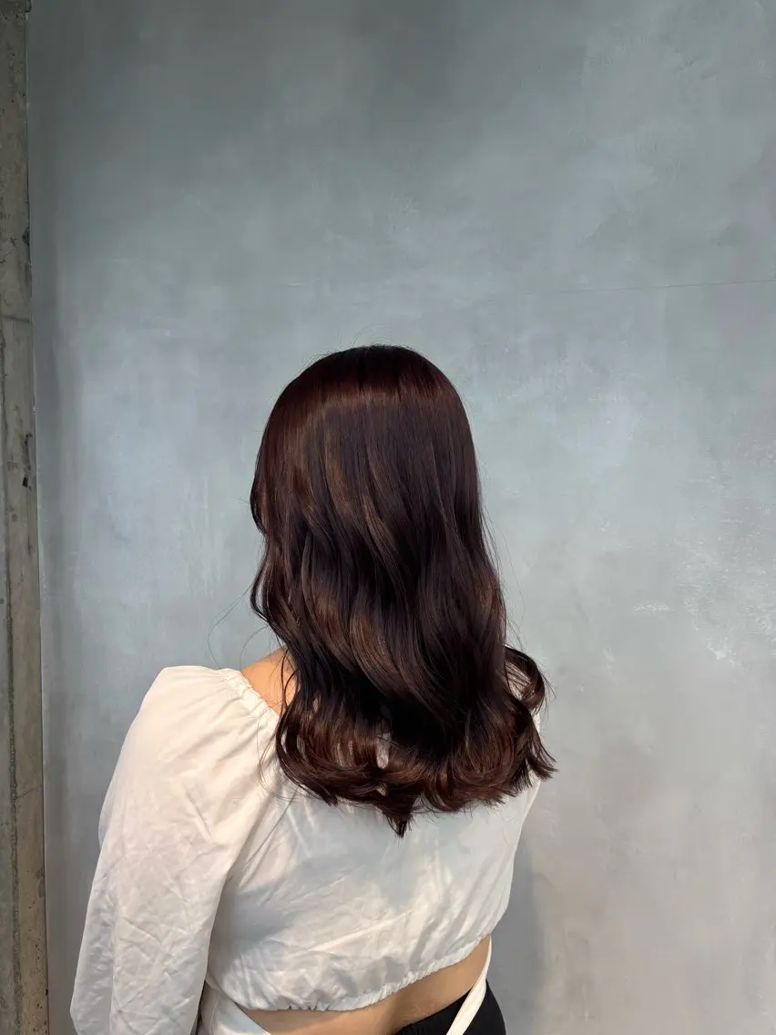 カラー ヘアカラー トリートメント 暖色/ハイトーン/ カラー/HBLのヘアスタイル