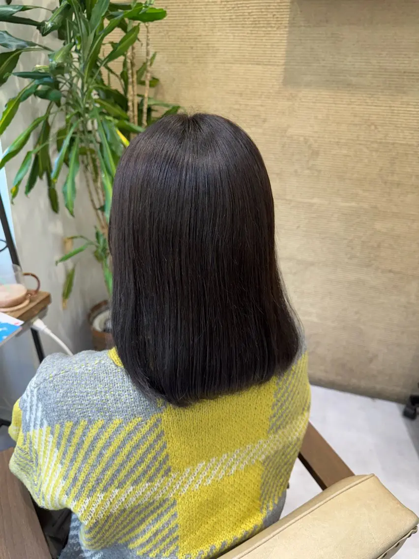 セミロング カラー ブリーチなしwカラー /艶カラー/oukaのヘアスタイル