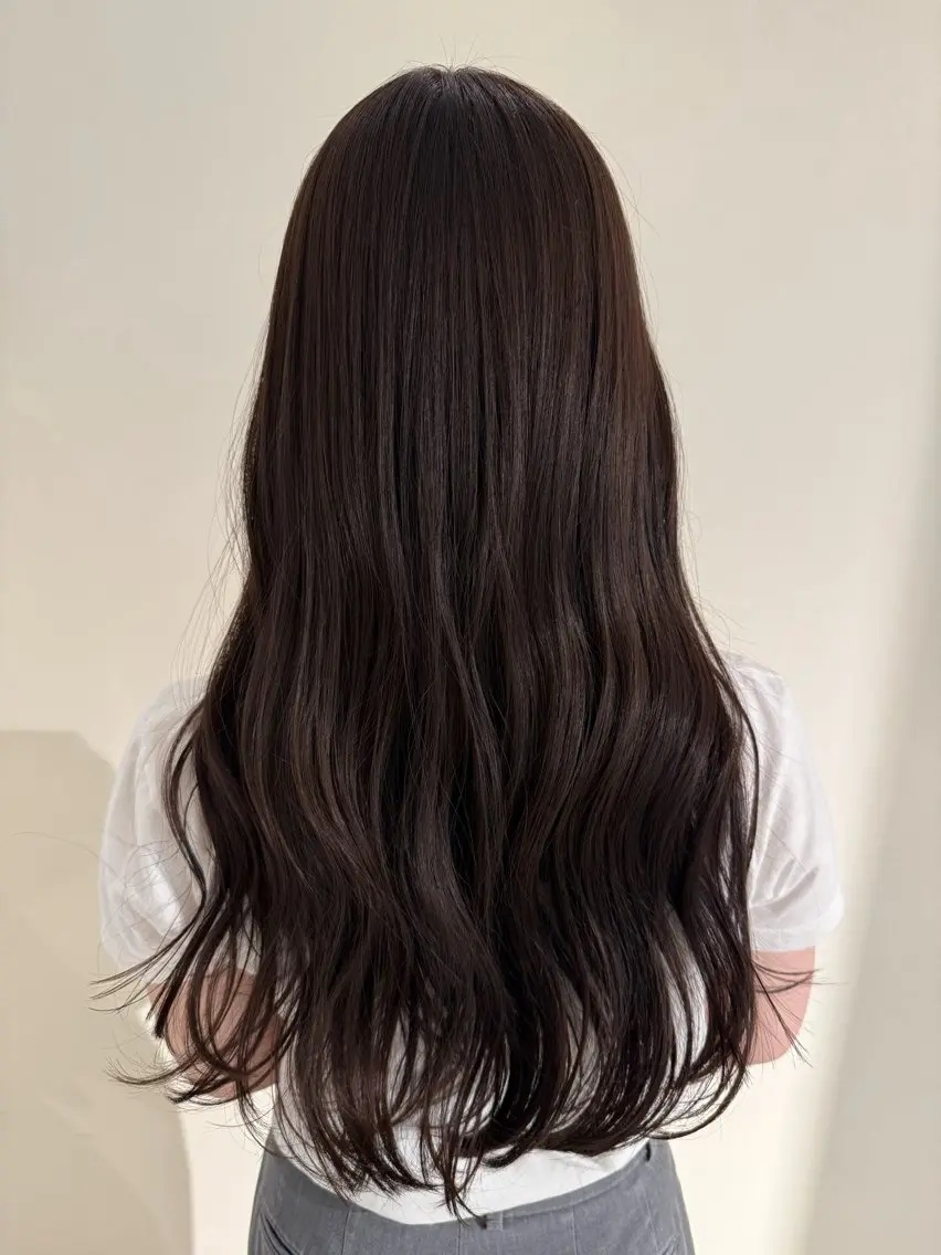 ロング カラー カット ヘアカラー トリートメント AVANCE emiのヘアスタイル
