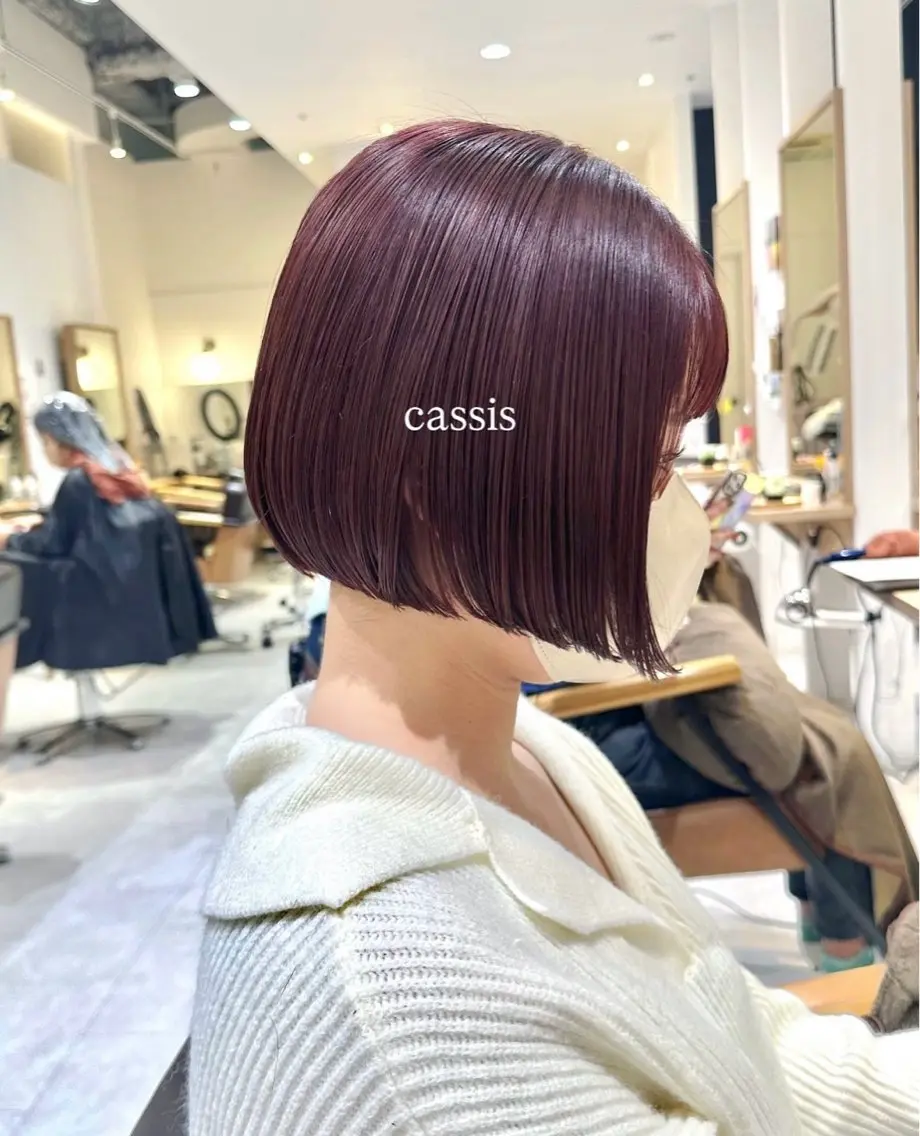 ショート カラー カット ヘアカラー トリートメント 服部 真帆のヘアスタイル