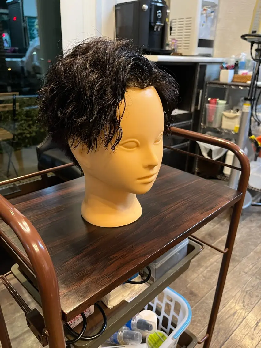ショート パーマ メンズ パーマ 菅野 誠のヘアスタイル