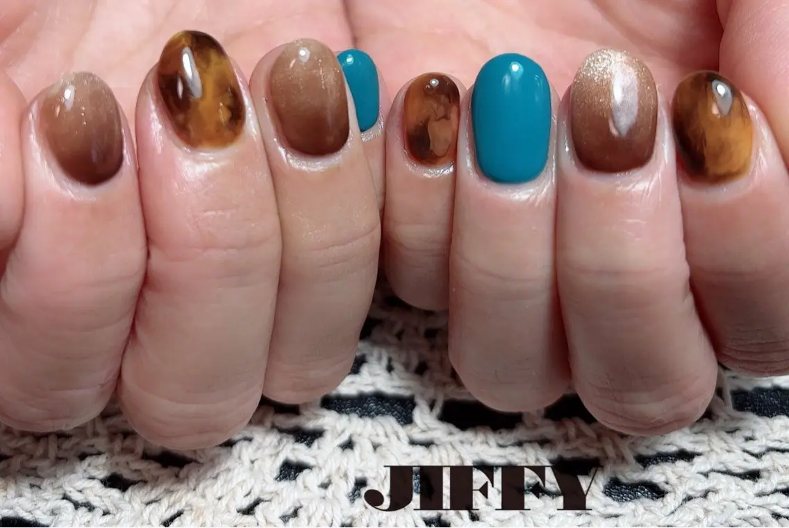 ショート ハンドネイル JIFFY nailstudioのネイルデザイン