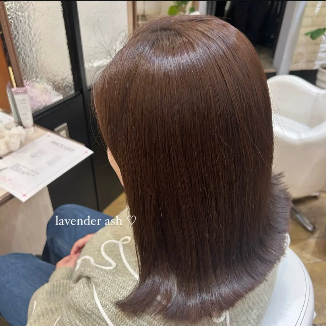 セミロング カラー 🫧 河内 瑠莉  🫧のヘアスタイル