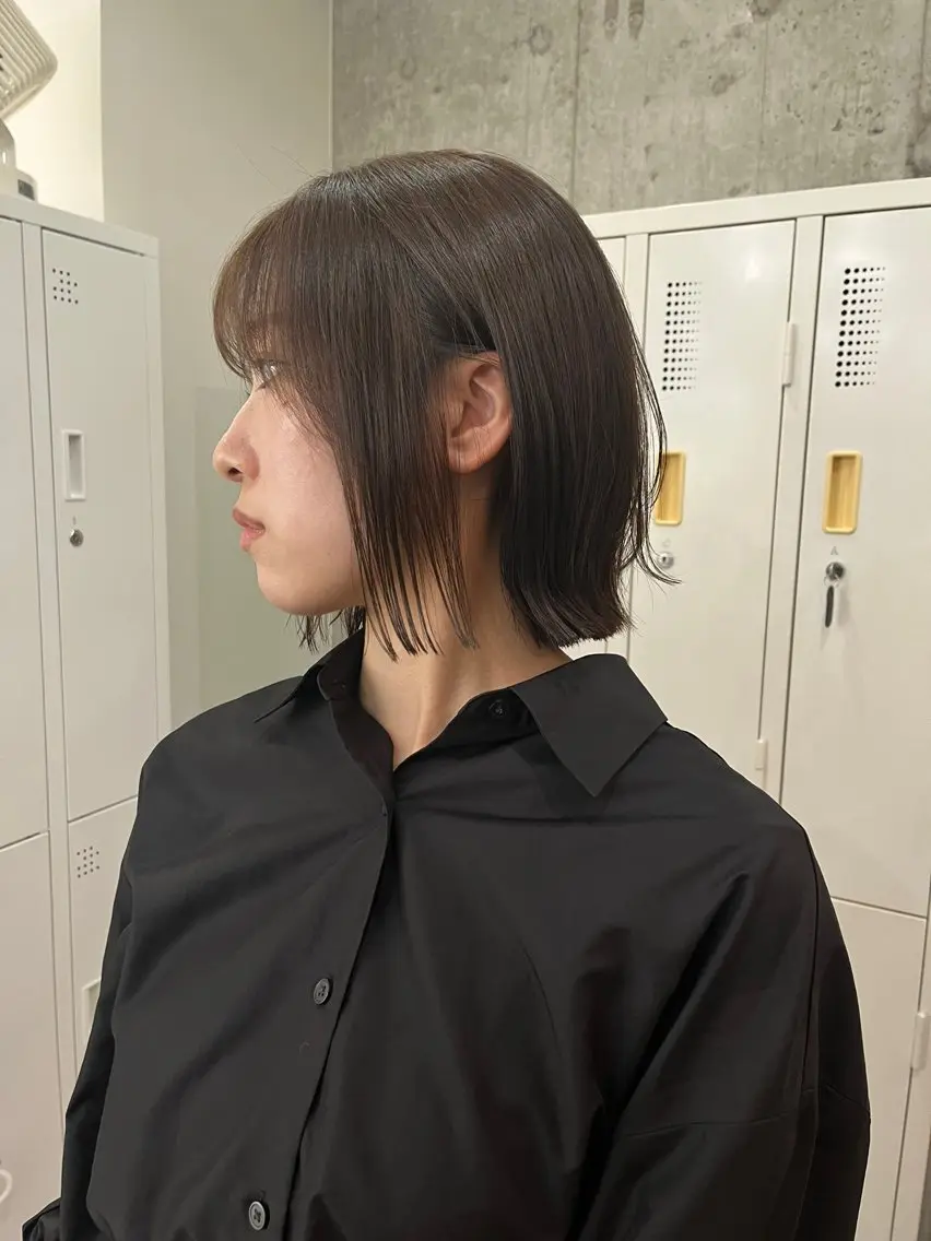 ショート カット 縮毛矯正 ボブ×縮毛矯正 ryotaのヘアスタイル