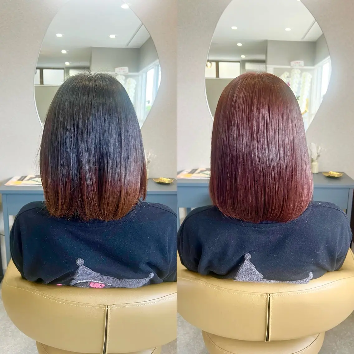セミロング 齊藤 亜弥のヘアスタイル