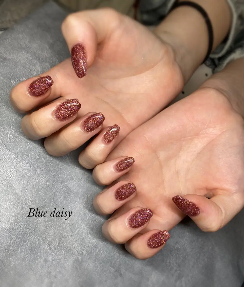 ネイル ハンドネイル Blue daisy 栄本店のネイルデザイン