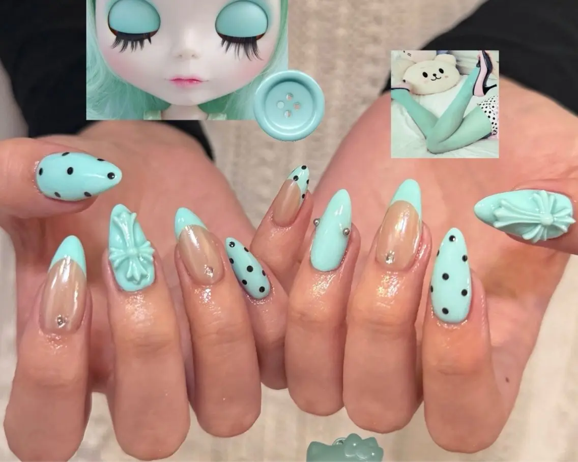 ネイル アートネイル 韓国ネイル 持ち込み ワンホンネイル ハンドネイル Lenie Nail Salonのネイルデザイン
