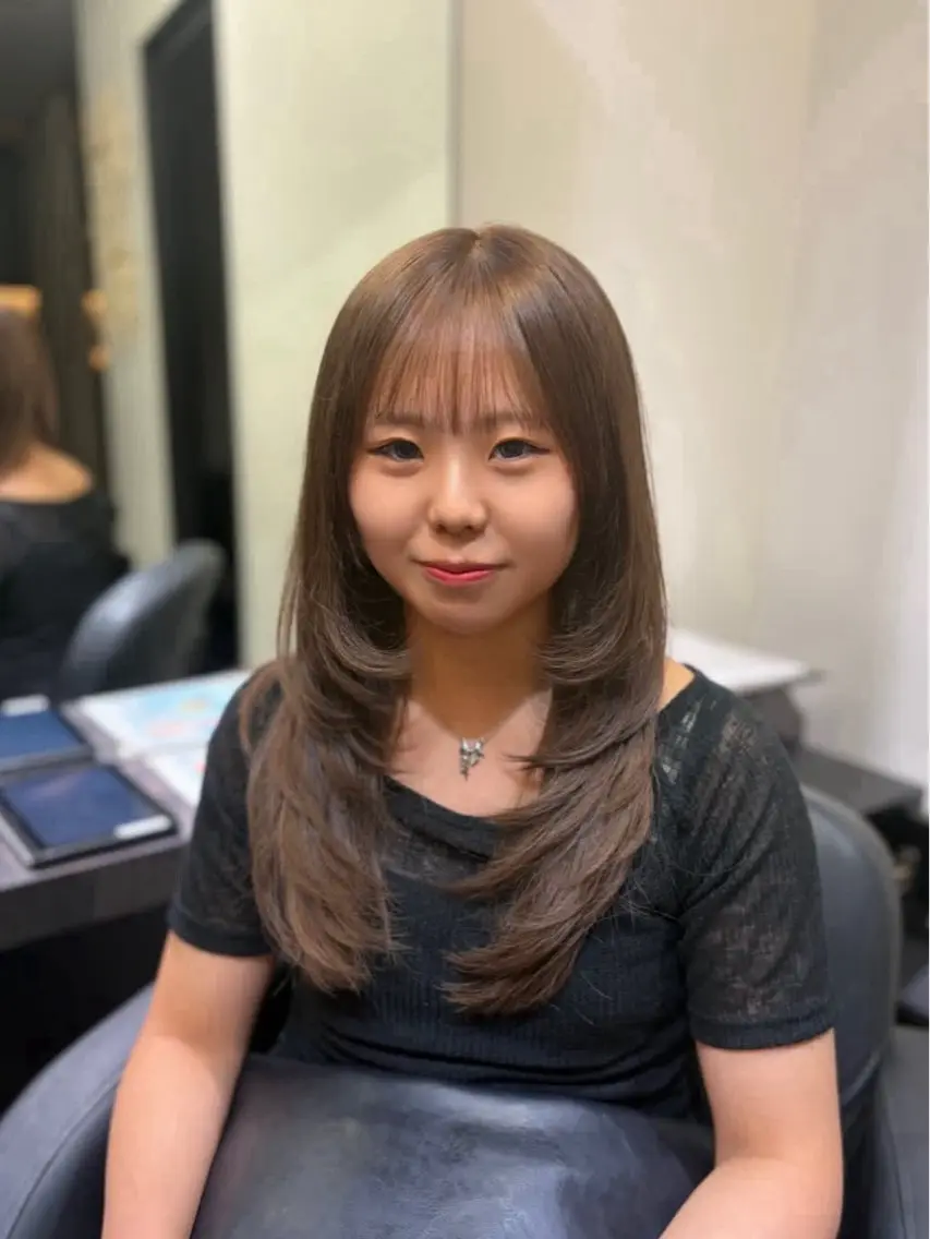 セミロング THE ECT 🌸濱吉優希🌸のヘアスタイル