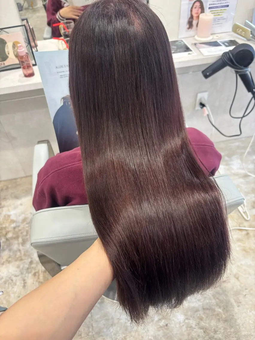 ロング カラー カット ヘアカラー トリートメント makoto⌇レイヤ ー⌇艶カラー🍒‎のヘアスタイル