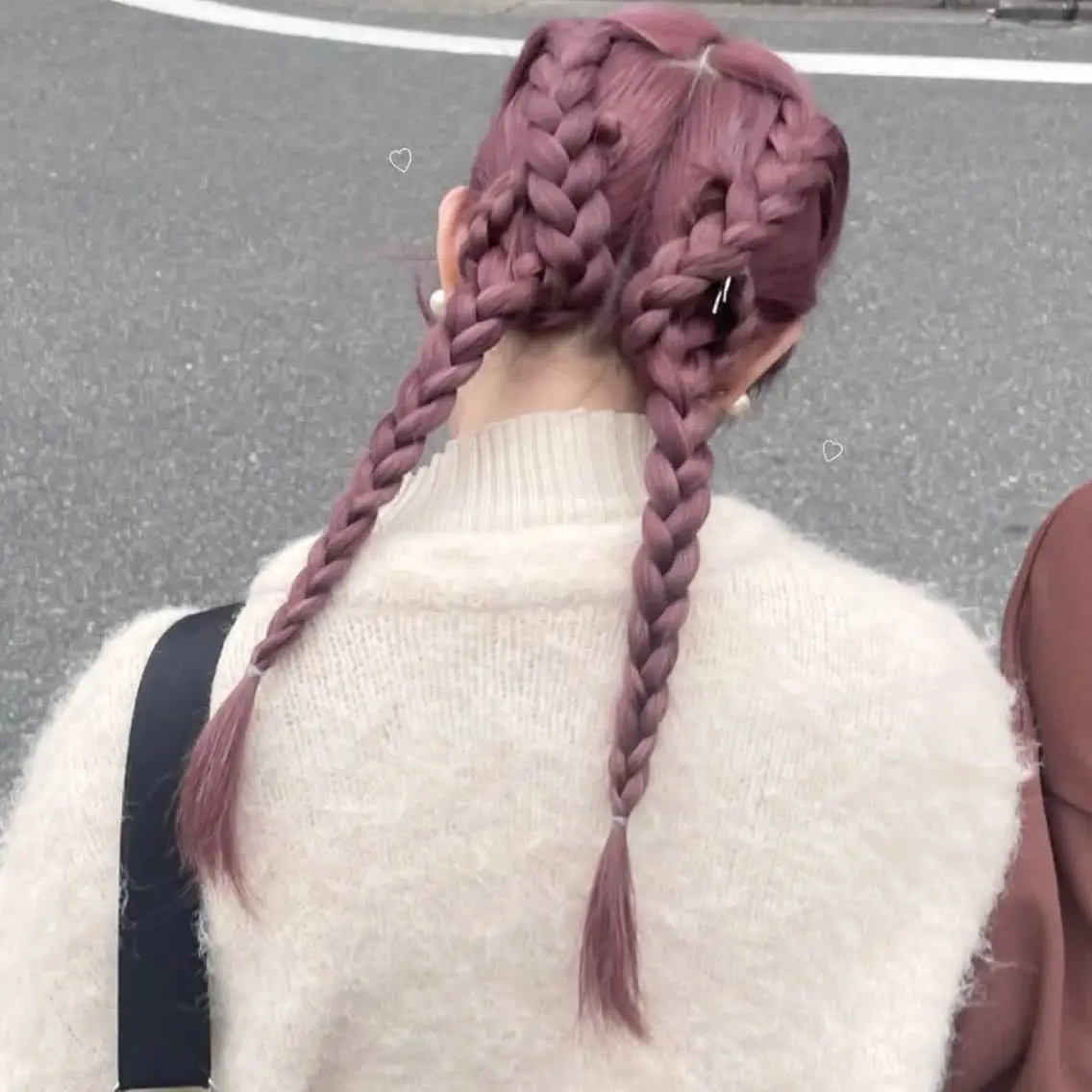 セミロング yuna🎀 ピンク・ラベンダーのヘアスタイル