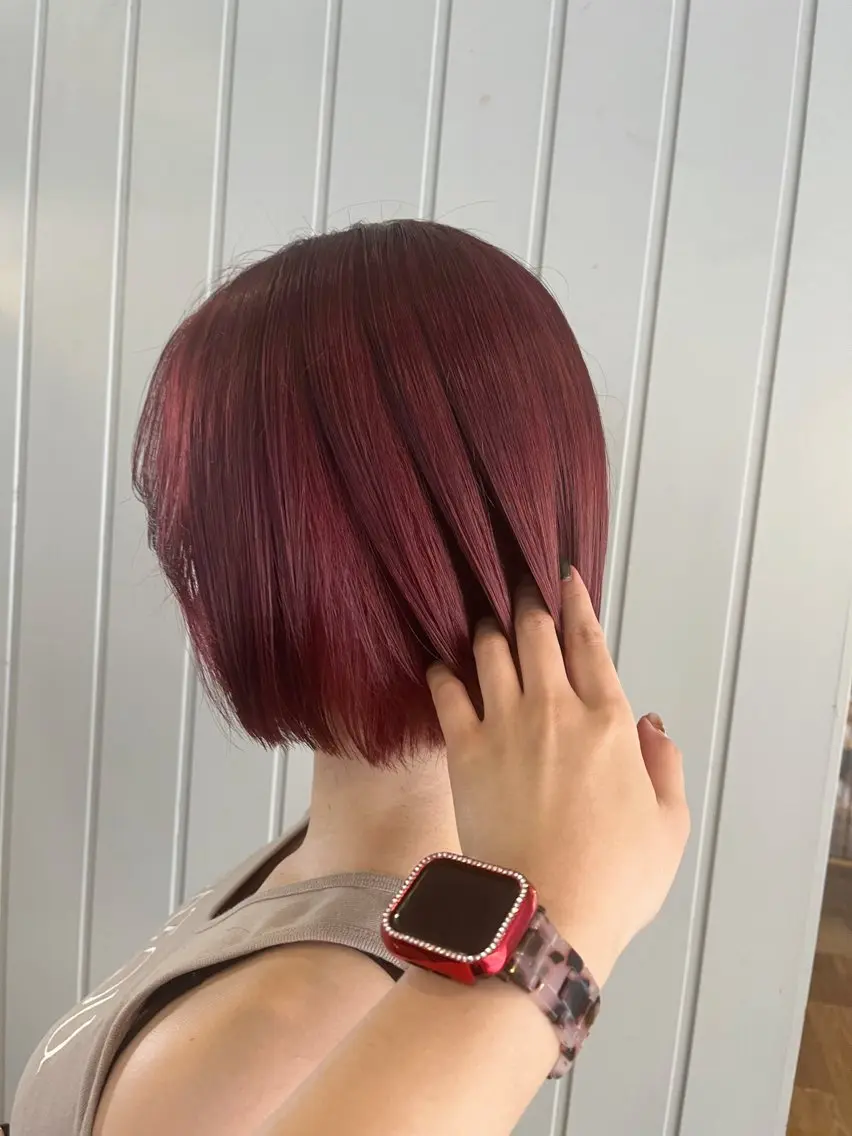 ミディアム 田中 結月のヘアスタイル