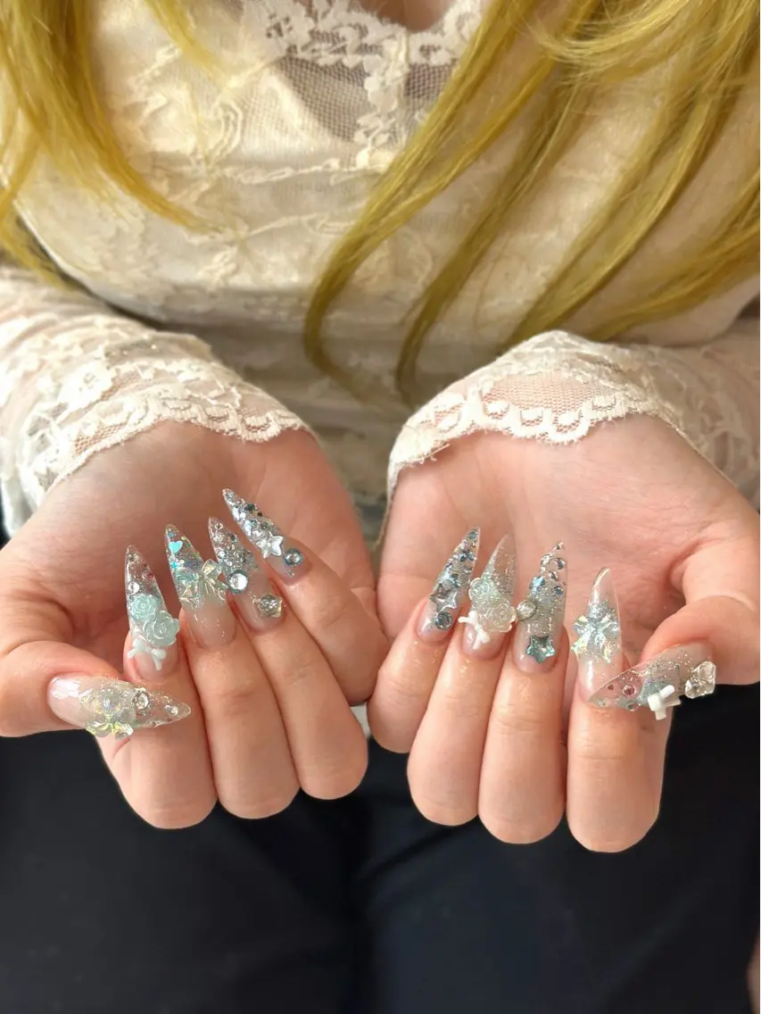 ネイル ジェルネイル 韓国ネイル 持ち込み シンプルネイル ワンホンネイル ハンドネイル 🎀Aura. Yurachanのネイルデザイン