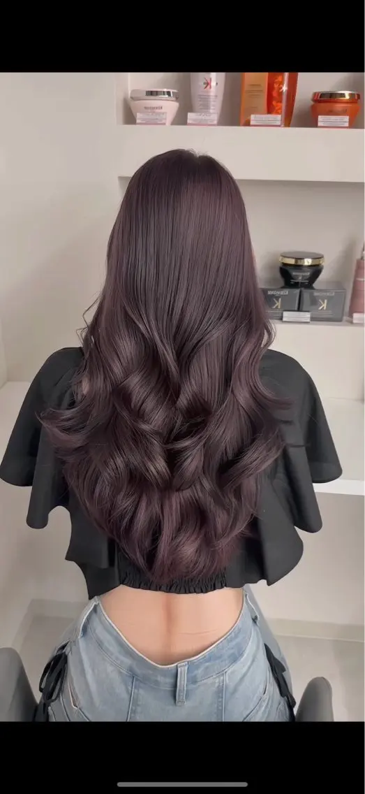 ロング カラー グレージュ モカグレージュ ヘアカラー 心斎橋/ヘアカラー あきらのヘアスタイル