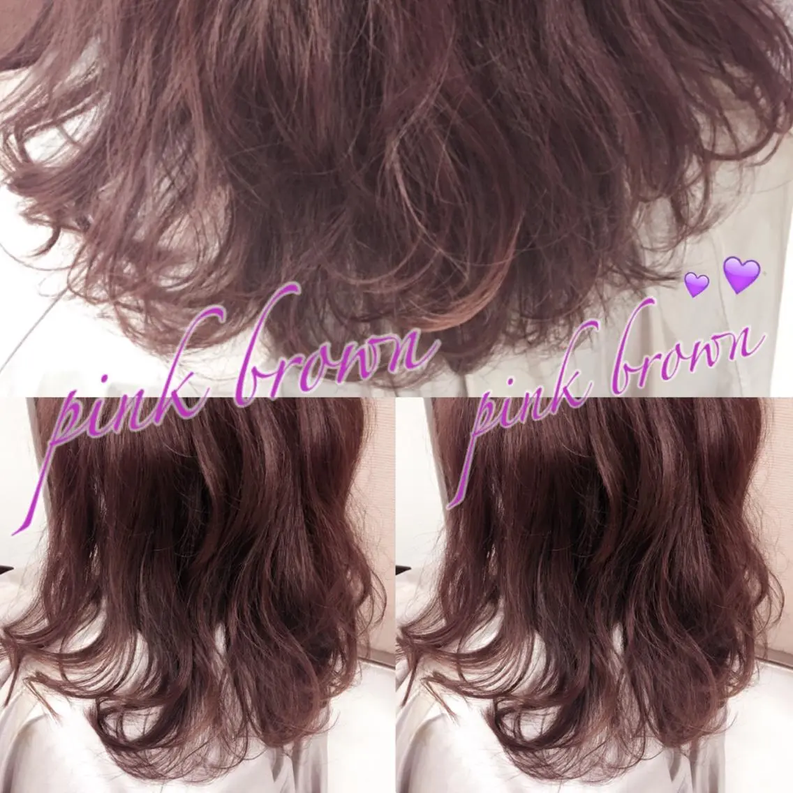 カラー ブリーチ ブラウンカラー ブリーチなしカラー ピンクカラー 韓国ヘア得意❤︎森澤 悠佳のヘアスタイル