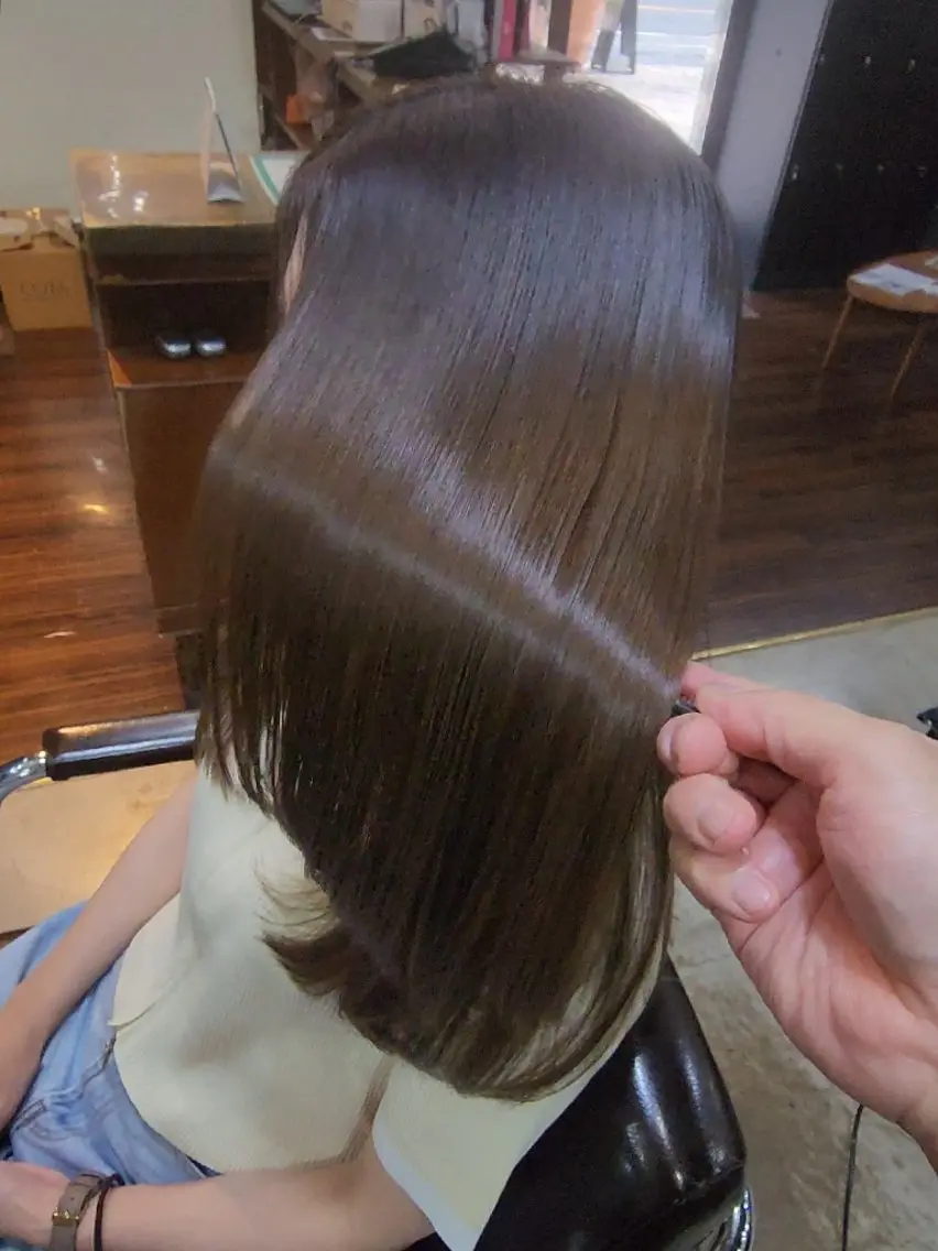 ロング カラー ボブ 髪質改善 カット ヘアカラー トリートメント ショート×髪質改善 【松戸】澤田　周のヘアスタイル