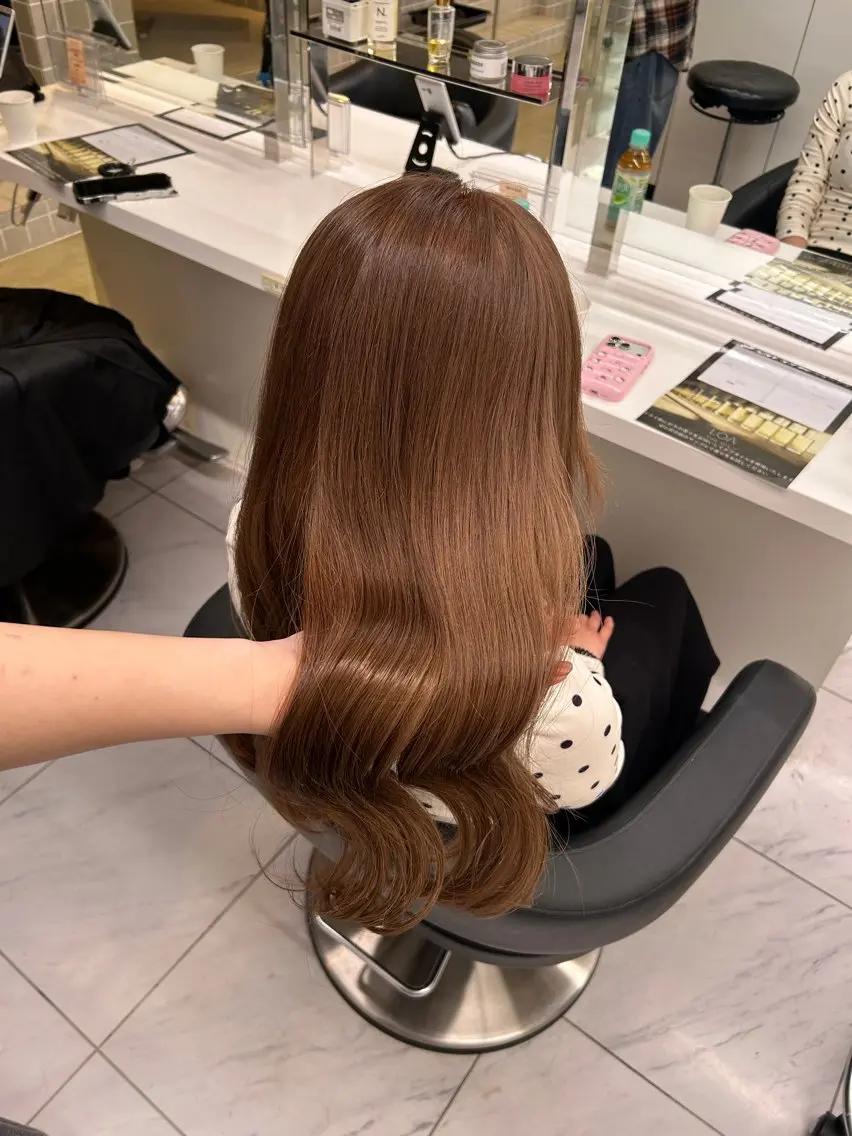 カラー カット ヘアカラー トリートメント ヘッドスパ ヘアセット 🥯縮毛/レイヤー/ ベージュヘア🥯のヘアスタイル