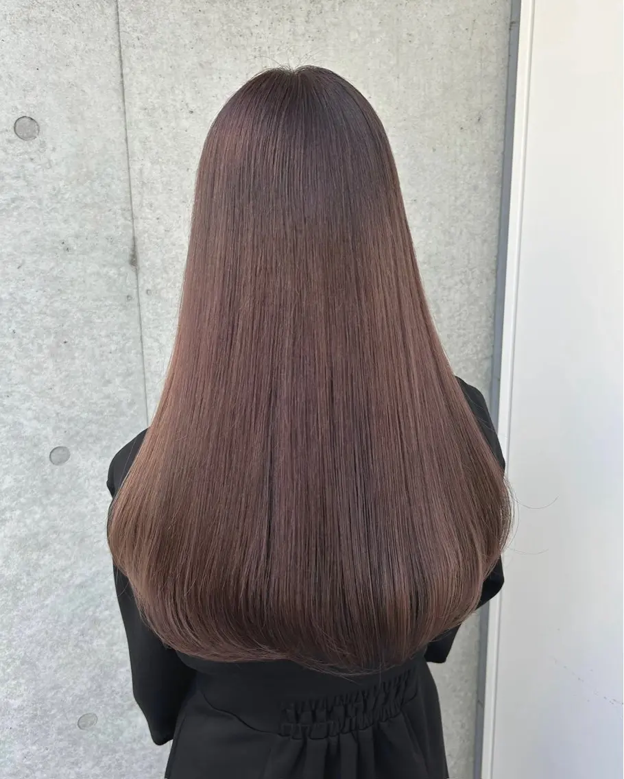 ロング カラー ヘアカラー トリートメント Rina🎀愛され| 多幸感艶髪ベージュのヘアスタイル