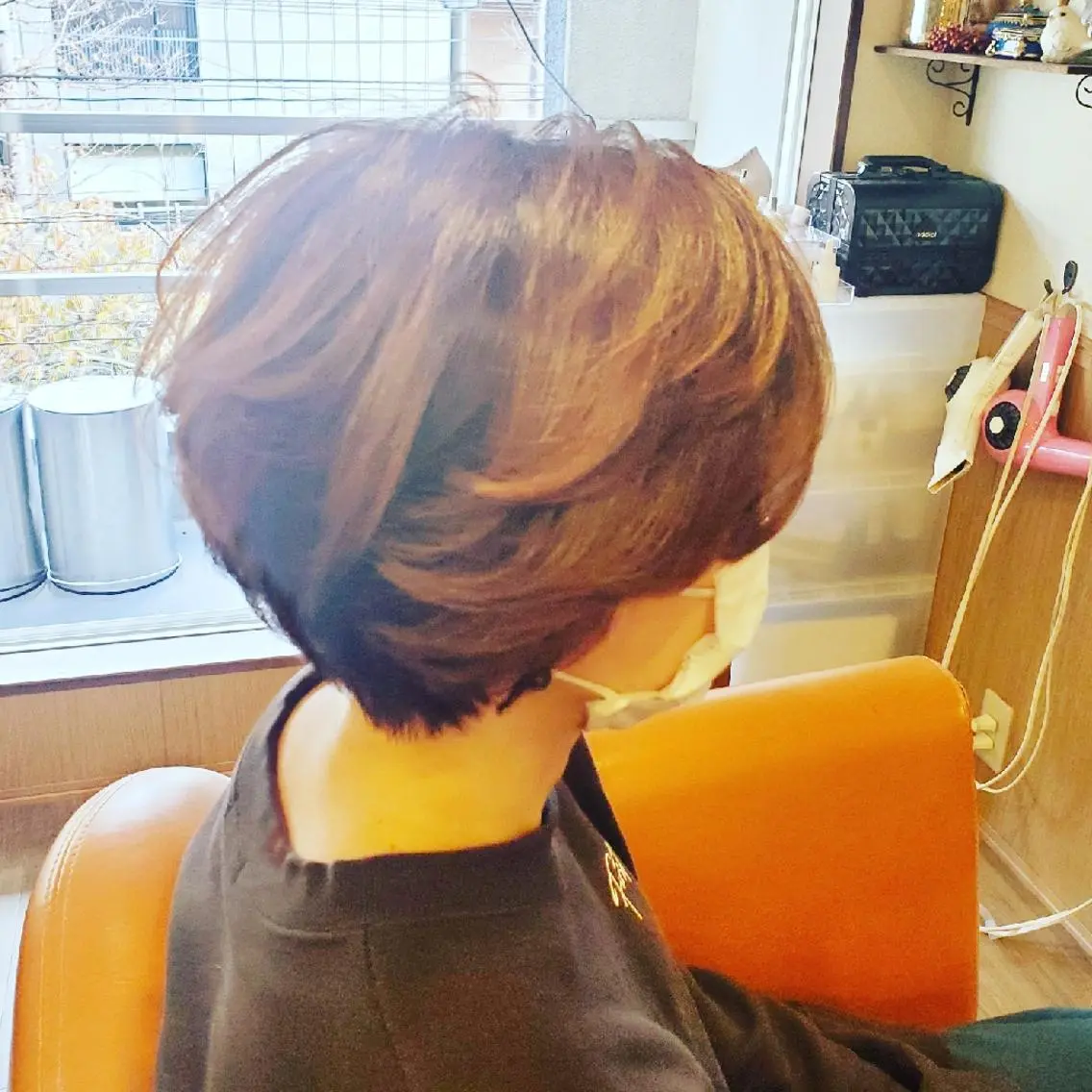 ショート カラー アディクシーカラー ブリーチ イルミナカラー 外国人風カラー トリートメント カット ヘアカラー トリートメント spa hair  ark 富井直美のヘアスタイル