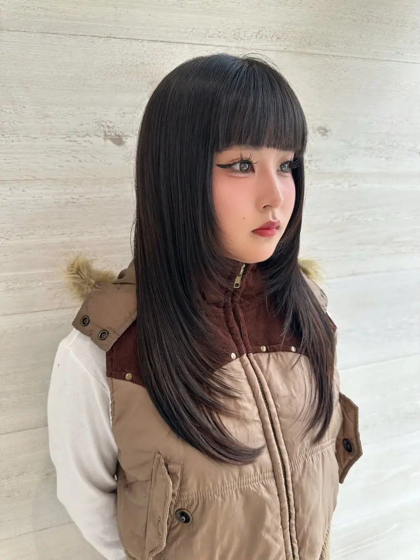 ロング カット ヘアカラー 【明石の艶髪神様】 染澤尋統のヘアスタイル