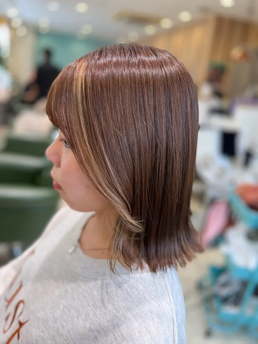 ミディアム カラー ヘアカラー melca. Amiのヘアスタイル