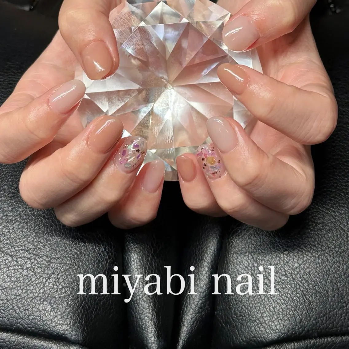 ネイル アートネイル ジェルネイル ハンドネイル miyabi nail 桂川駅近くのネイルデザイン