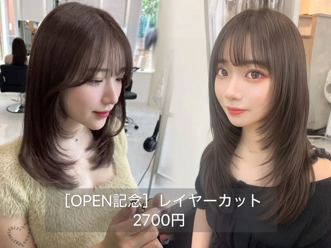 レイヤーカット ¥2700の写真