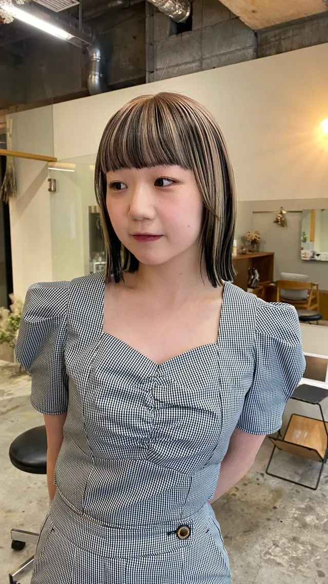 ミディアム カラー ベージュカラー ヘアカラー トリートメント NIKO/名古屋/ 髪質改善/艶髪のヘアスタイル