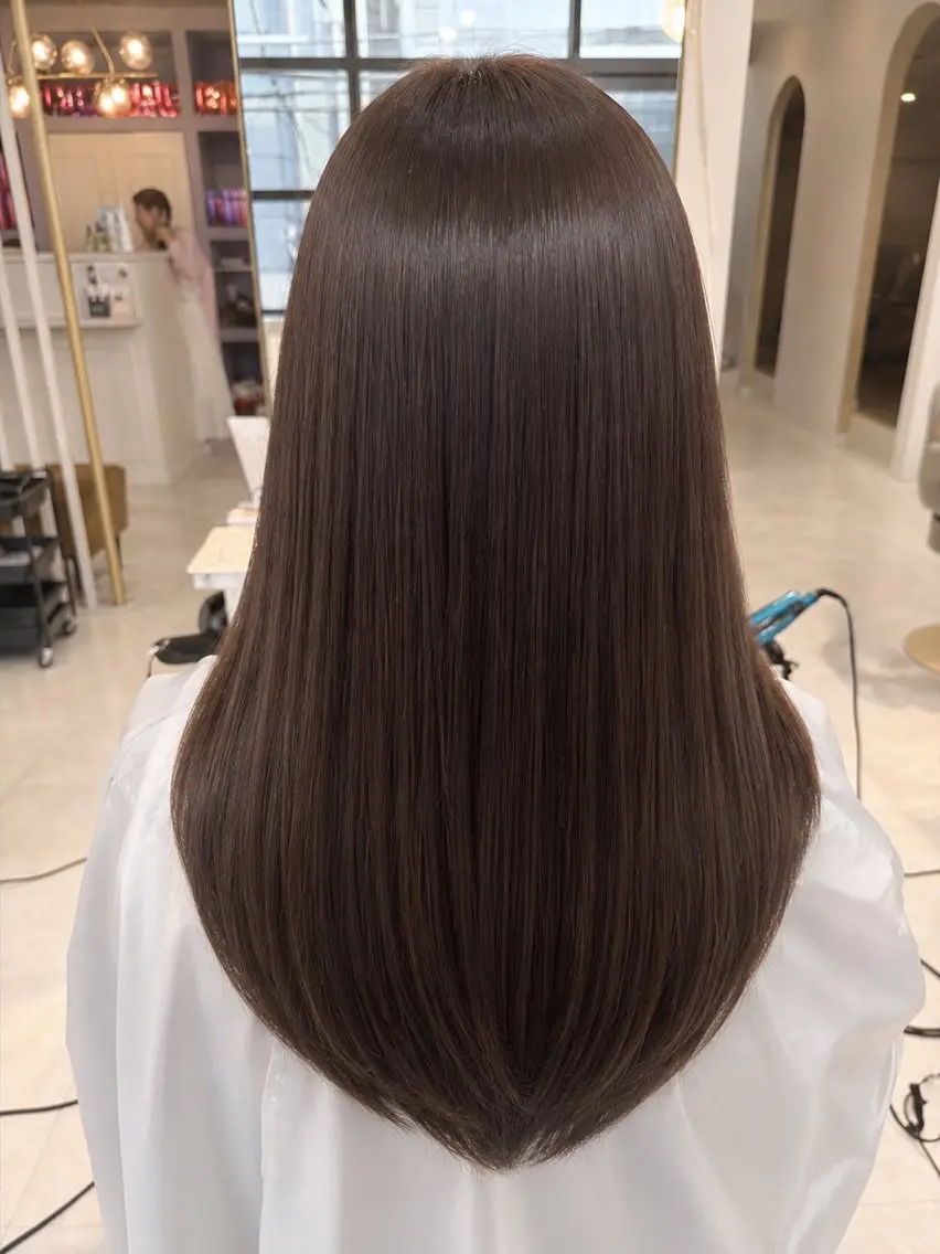 ロング カット 縮毛矯正 レイヤー×縮毛矯正 中屋光貴のヘアスタイル