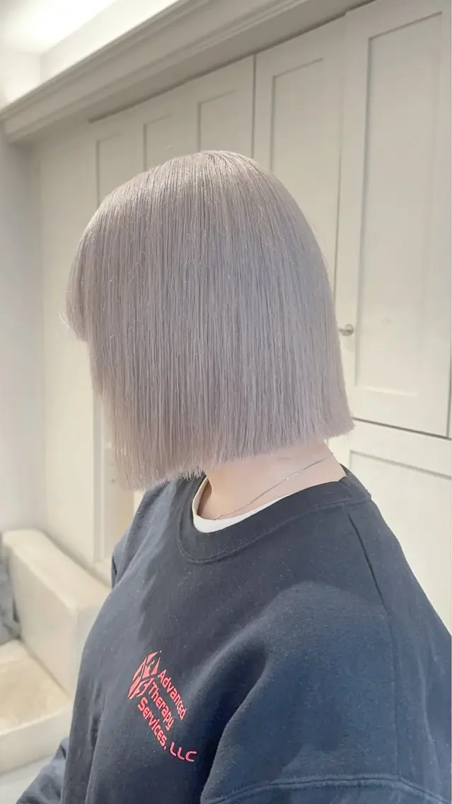 セミロング カラー ベージュカラー ブリーチ ケアブリーチ ダブルカラー グレージュ ヘアカラー トリートメント ヒロミ/ミルクティー /ブロンド/ピンクのヘアスタイル