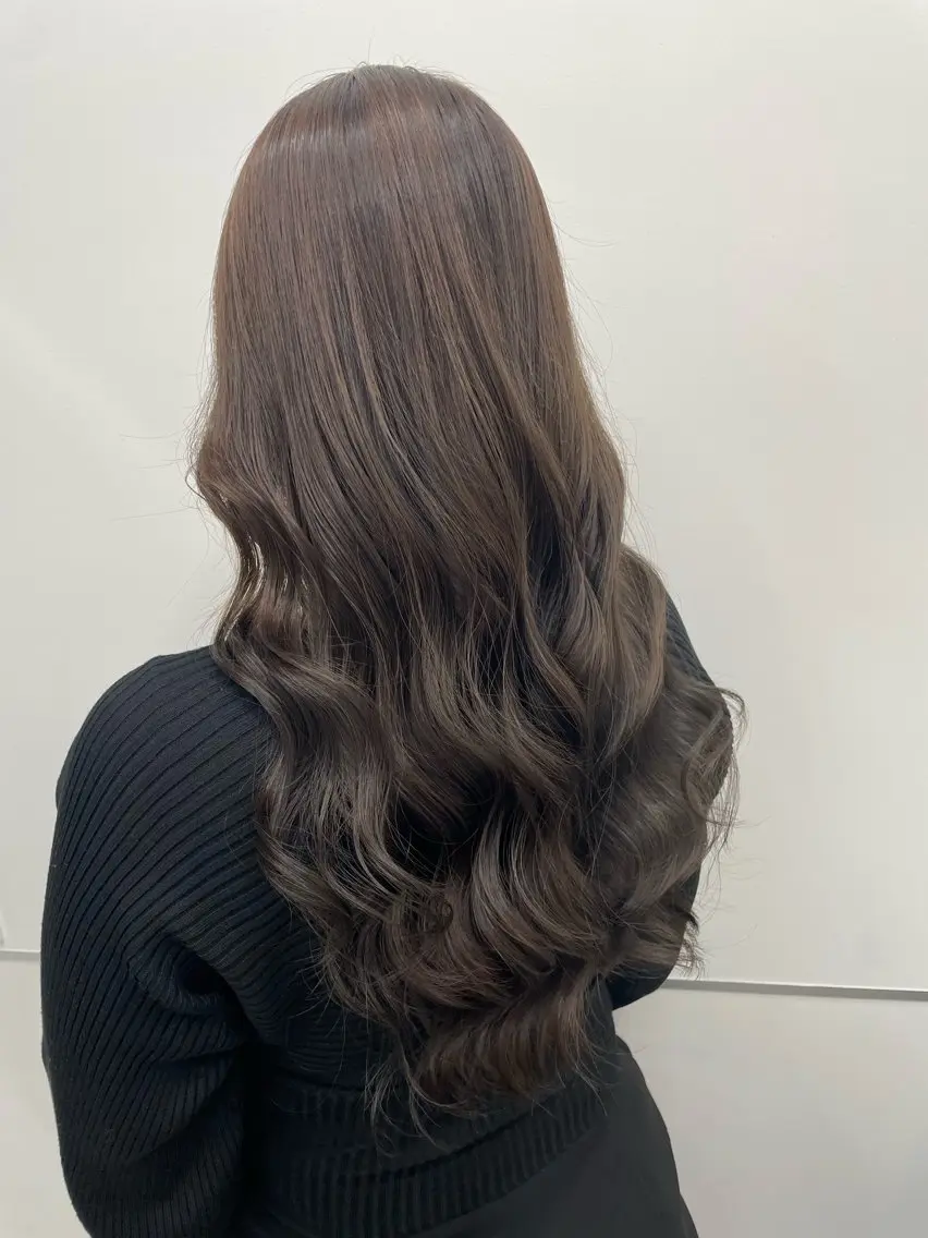 セミロング カラー ブラウンカラー カット ヘアカラー トリートメント 💗大人艶×髪質改善 カラー💗AYAKIのヘアスタイル