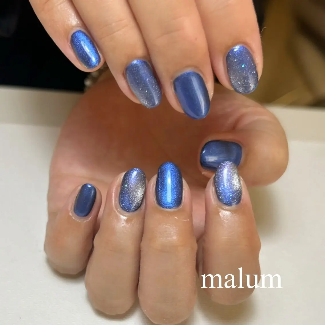 ネイル マグネットネイル ハンドネイル malum nailのネイルデザイン