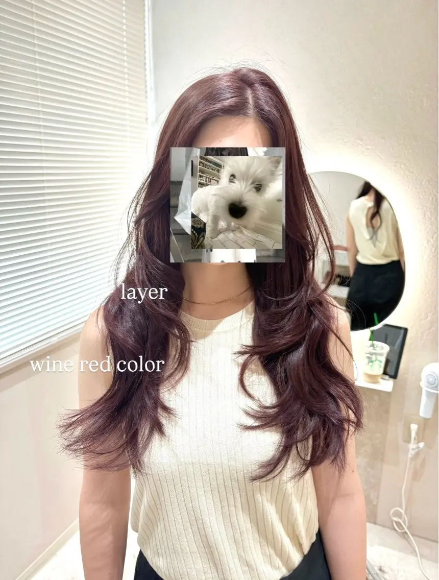 ロング カラー ヘアカラー トリートメント ヘッドスパ ヘアセット 透明感カラー・レイヤ ー🎀amika🎀のヘアスタイル
