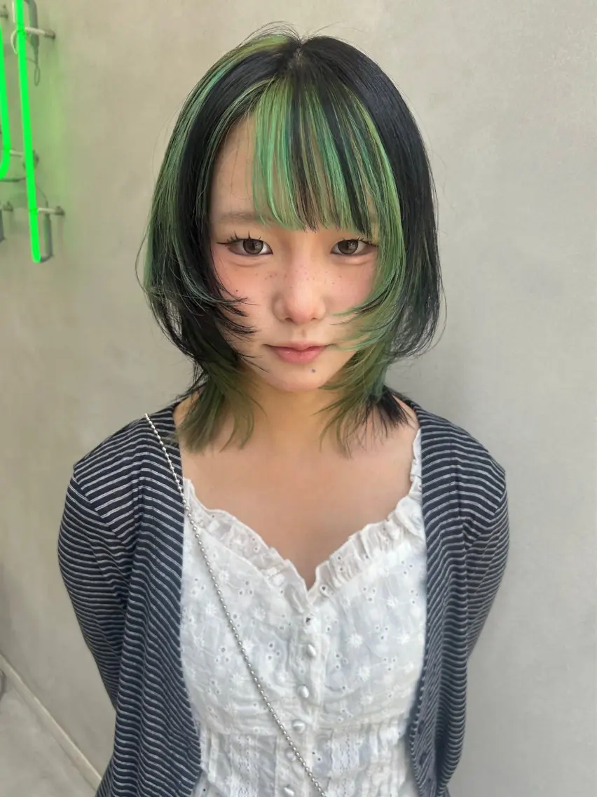 ミディアム カラー カット ヘアカラー 中津 /kipi アカネのヘアスタイル