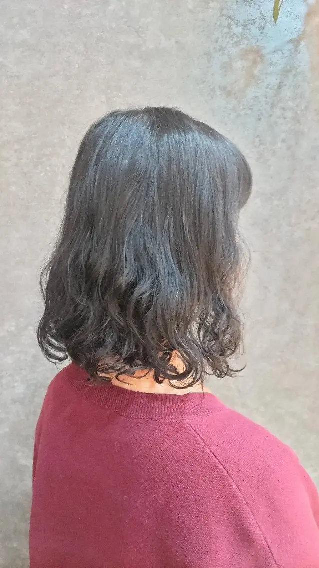 ミディアム ミディアムパーマ トリートメント 宮城 麗香のヘアスタイル