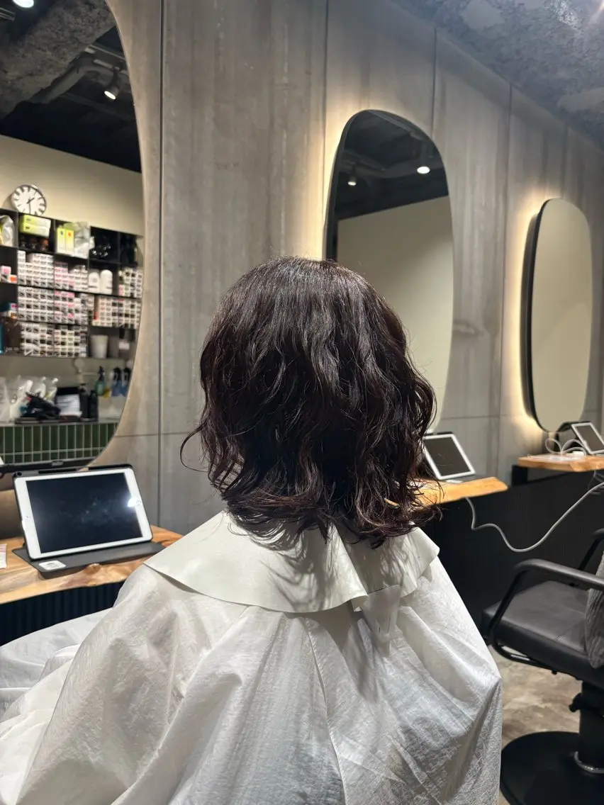 ミディアム パーマ パーマモデル募集/ みはなのヘアスタイル