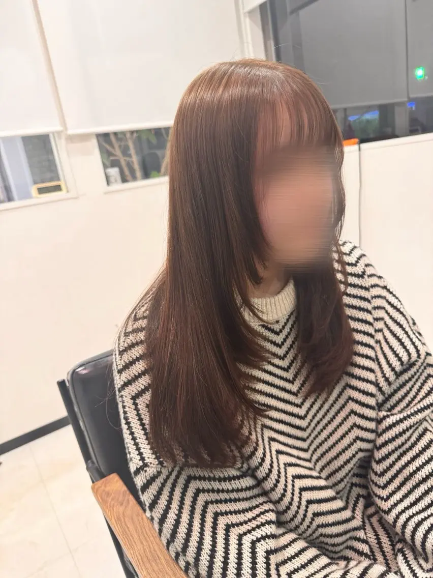 セミロング 韓国風ヘア レイヤーカット カット トリートメント ✨長岡市韓国レイヤー /髪質改善/山下竣介のヘアスタイル