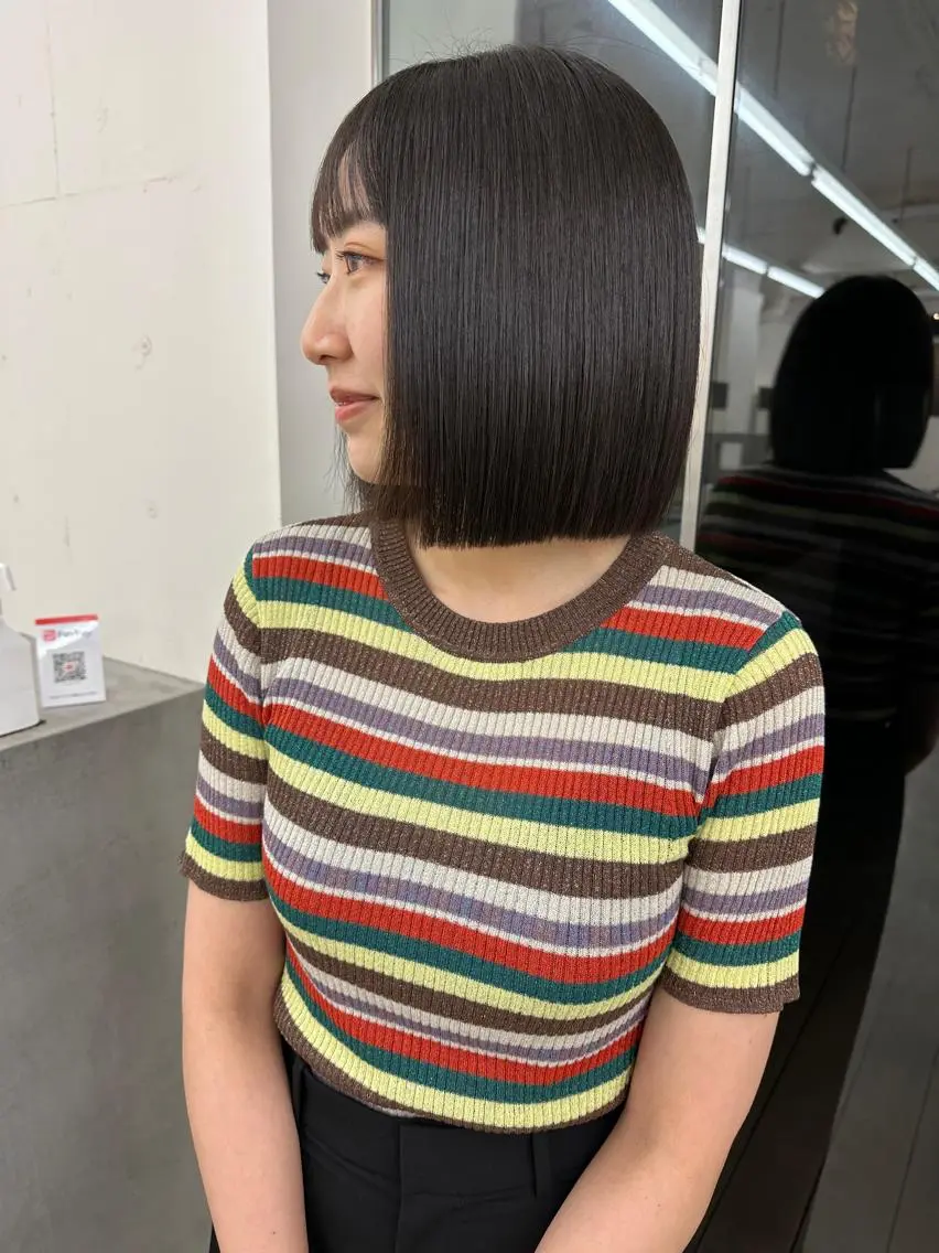 カット+縮毛矯正の写真