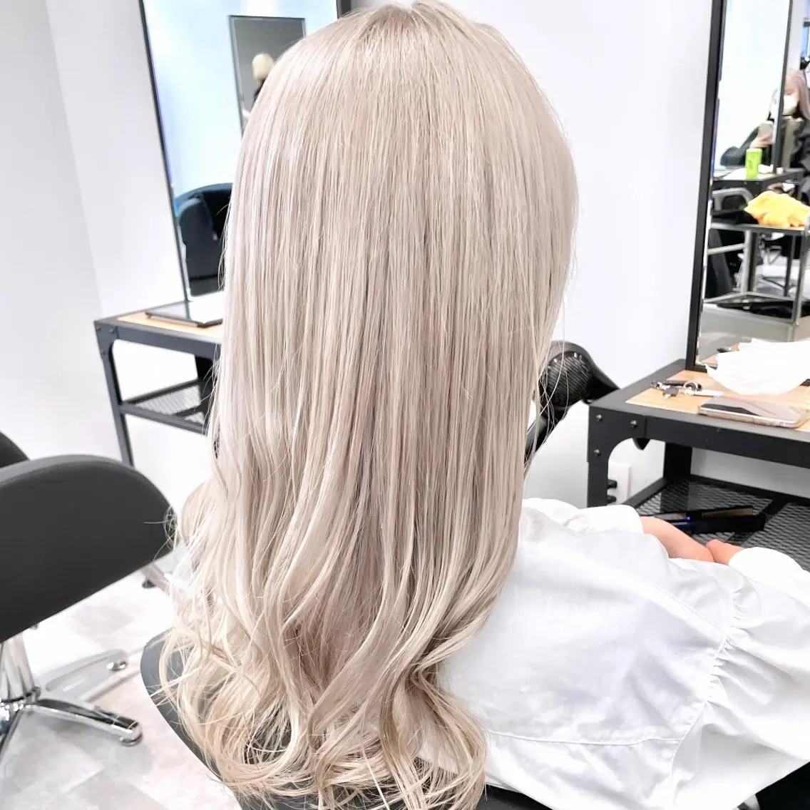 ロング カラー ハイトーンカラー ヘアカラー トリートメント ✨MiL✨ ✨心斎橋✨のヘアスタイル