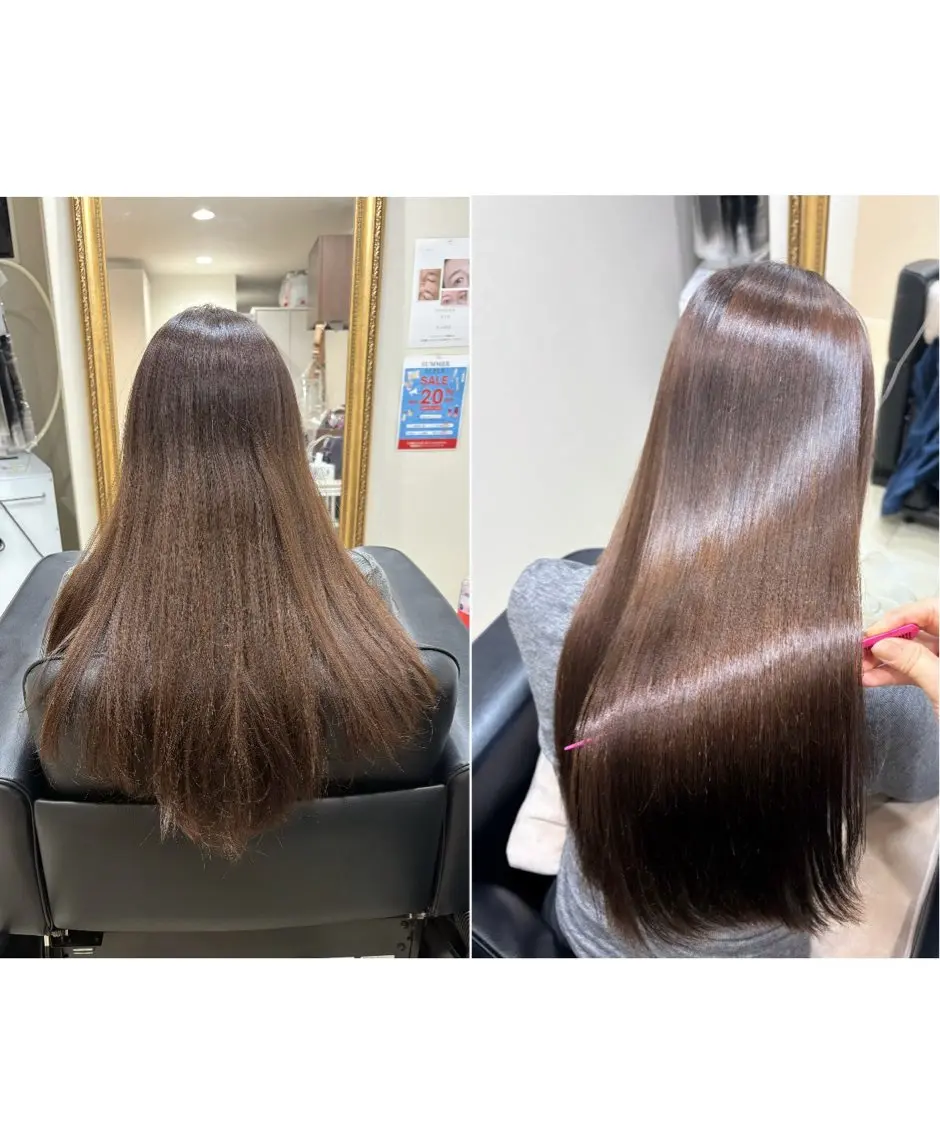 ロング パーマ ヘアアレンジ ロング カット パーマ 縮毛矯正 トリートメント レイヤー/似合わせ YUIのヘアスタイル