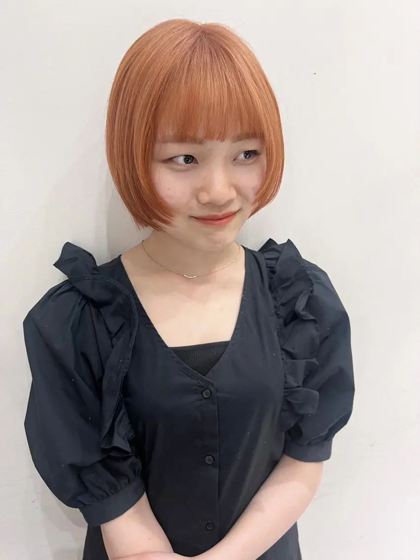 ショート ショートヘア 顔まわり🎀レイヤー 心斎橋【あやか】🎀のヘアスタイル