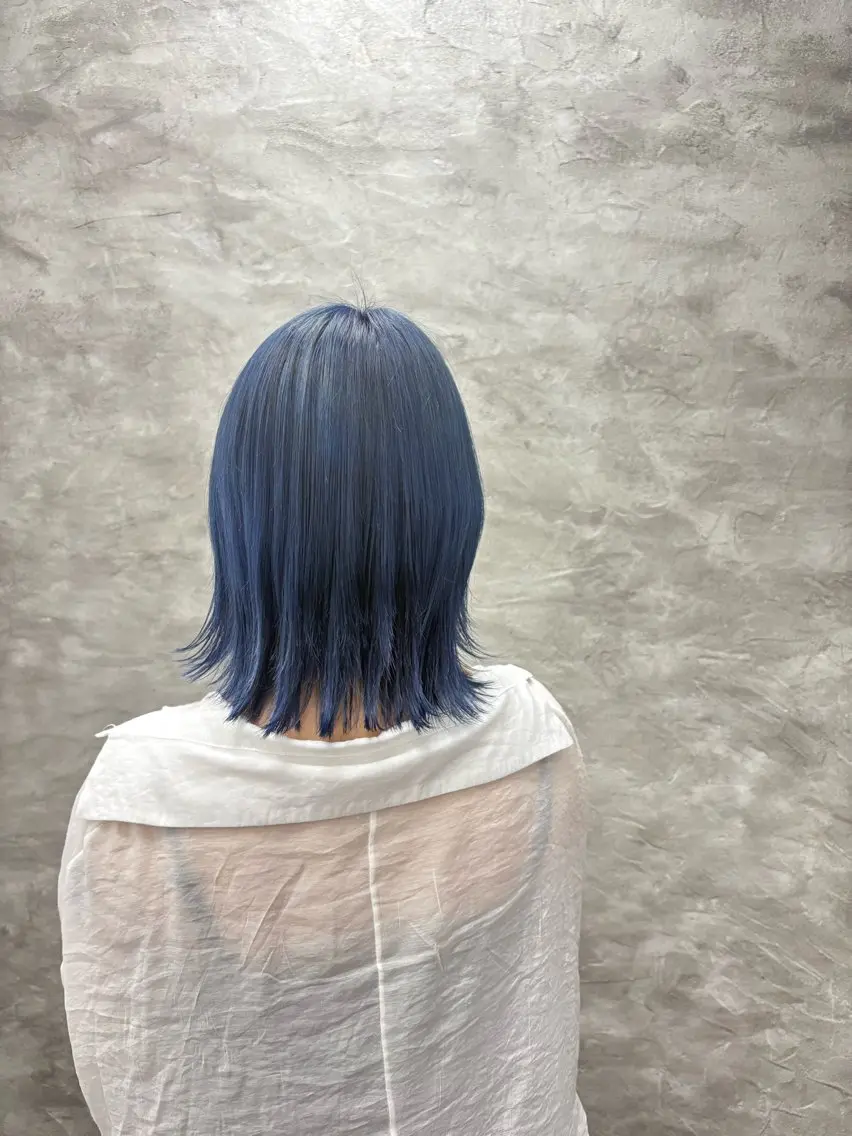 ミディアム カラー ブリーチ ルプラボウ/豊川 篠島 みなみのヘアスタイル