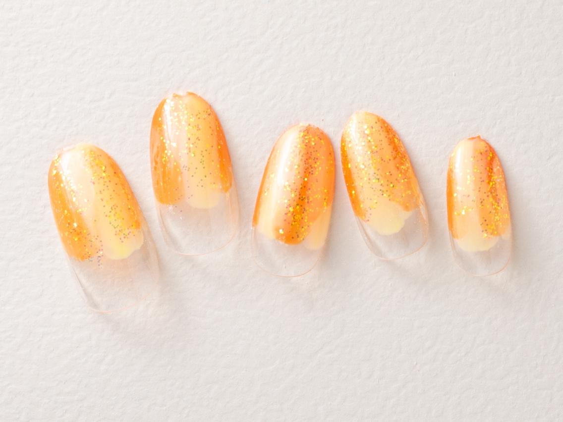 ネイル 桜ネイル 長さ出し フラッシュネイル フットネイル フレンチネイル ハンドネイル 💗🪽Tiary Nail🪽💗のネイルデザイン