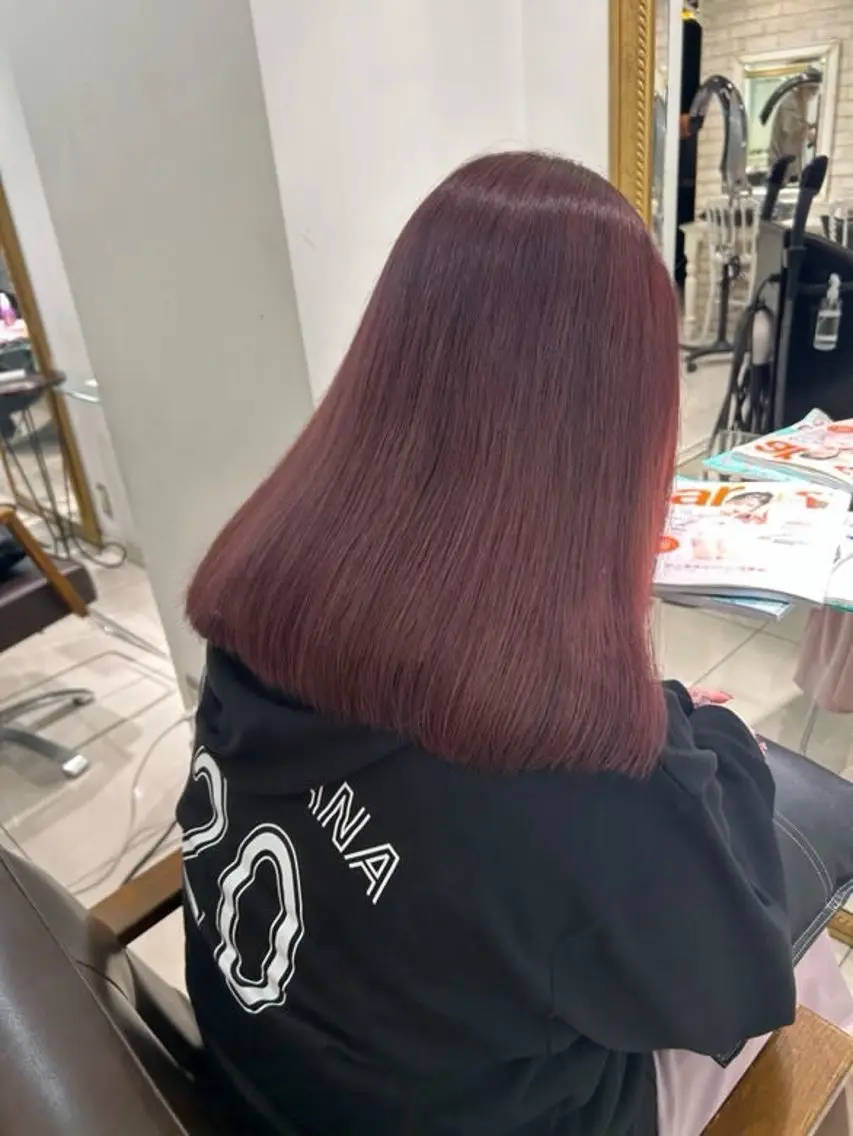 ミディアム ヘアカラー トリートメント 縮毛・髪質改善🩰 mai🐰ྀི🤍のヘアスタイル