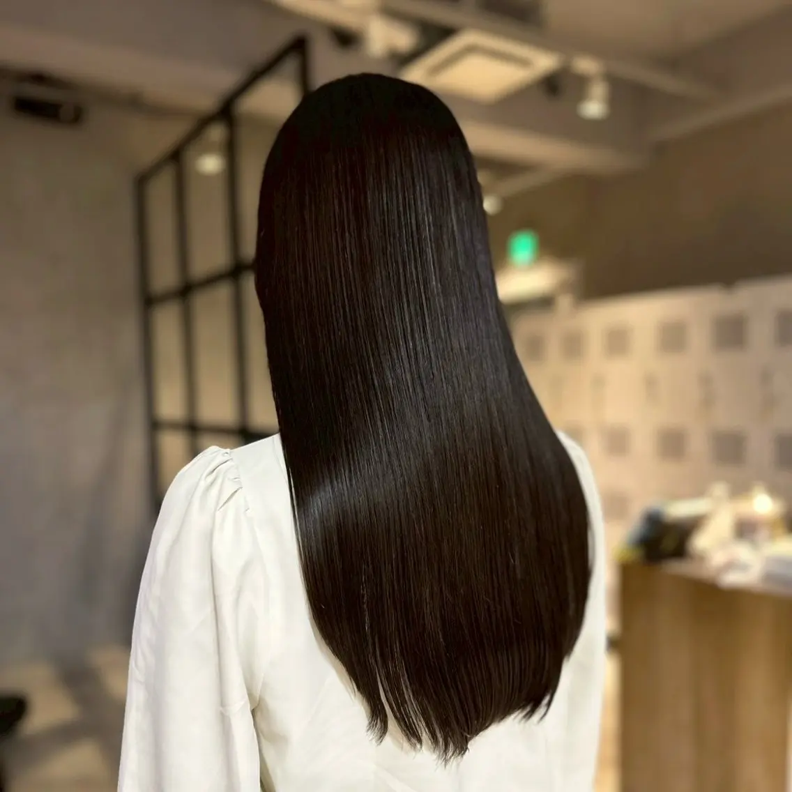 ロング 縮毛矯正 ひなた/elima 調布/暖色カラーのヘアスタイル