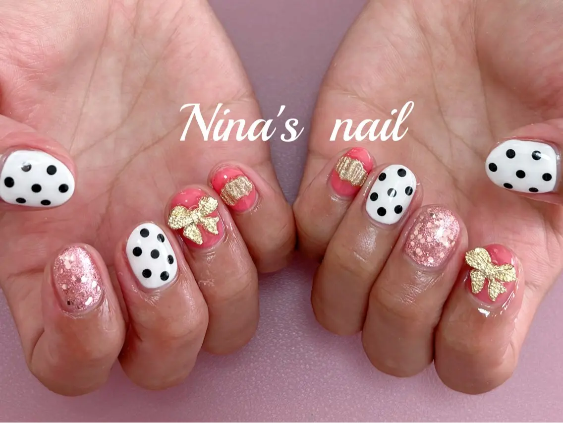 ネイル ピンク ハンドネイル Nina's nailのネイルデザイン